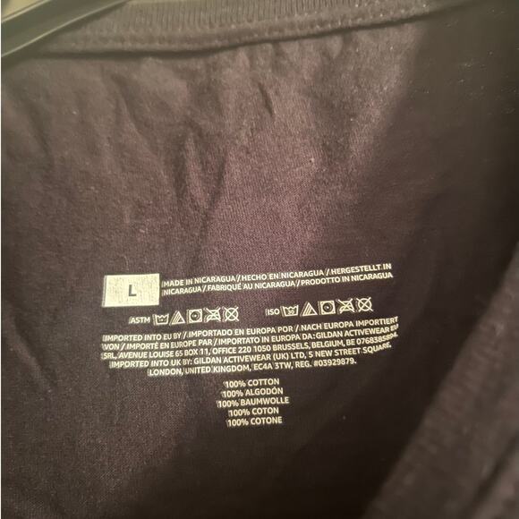 NWOT Women's Black T Shirt 'I Can't Keep Calm It's My Son's Birthday' Size Large - Picture 4 of 5